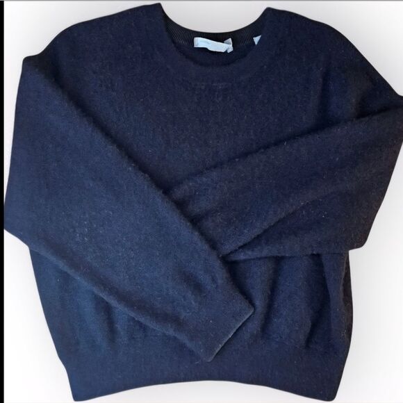 Vince Crew Neck Cashmere Pullover Navy Blue Medium - Picture 4 of 13